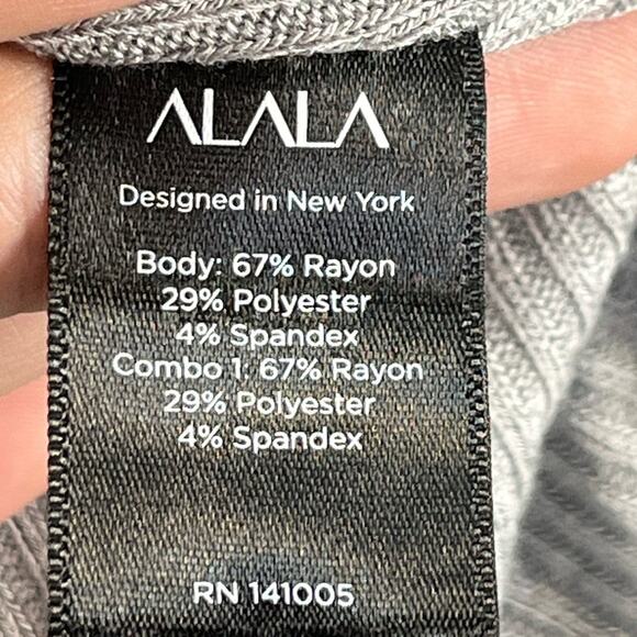 ALALA Sweater Women's XS New Gray Wander Quarter Zip - Picture 4 of 11